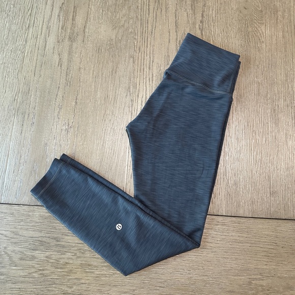 Lululemon Wunder Train High-Rise Tight 25” Size 6 Gray Spacedye - Picture 10 of 10